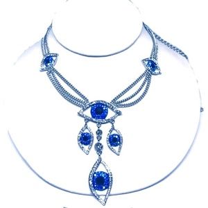 Evil Eye Swarovski Crystal Necklace